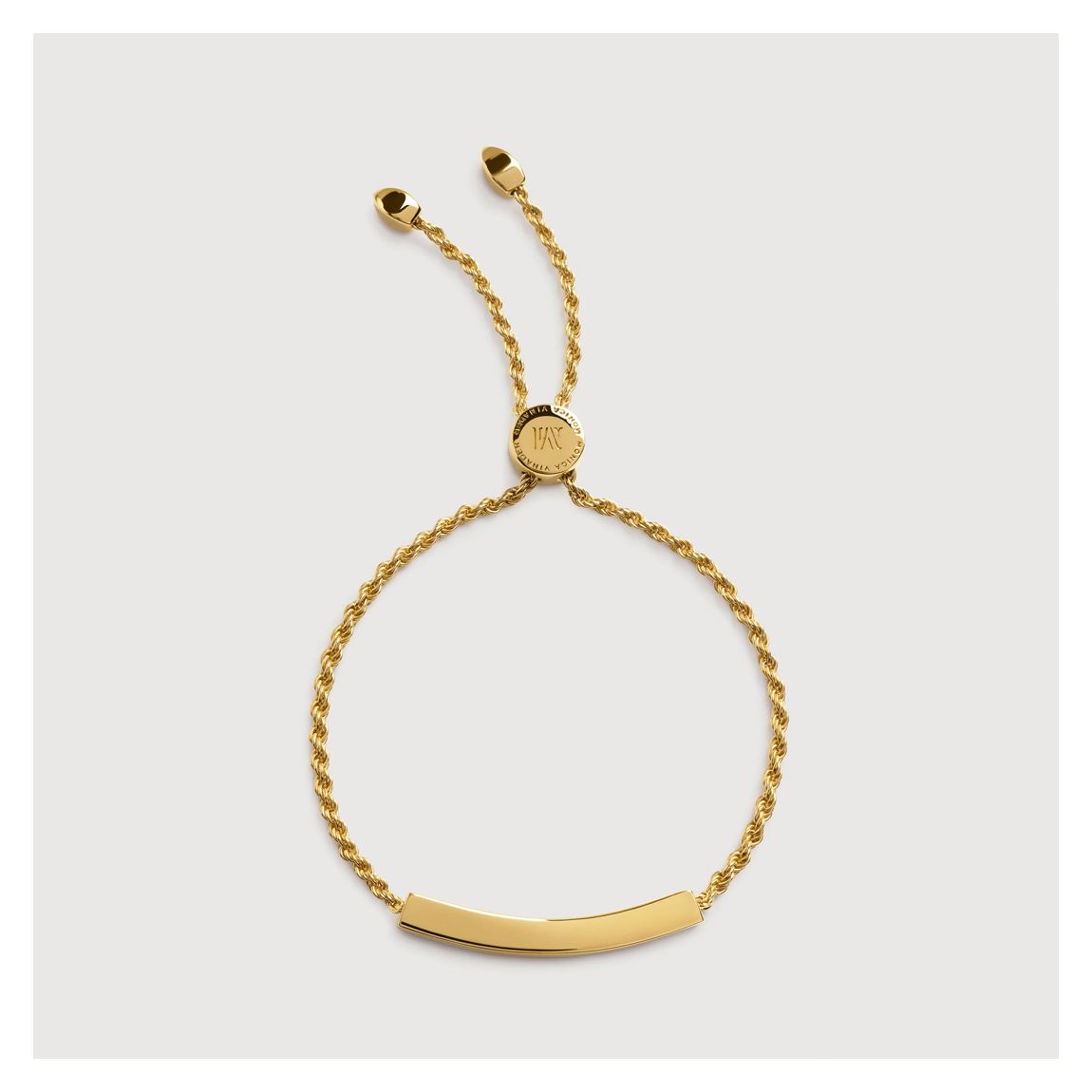 Gold Vermeil Linear Mini Friendship Chain Bracelet main product photo
