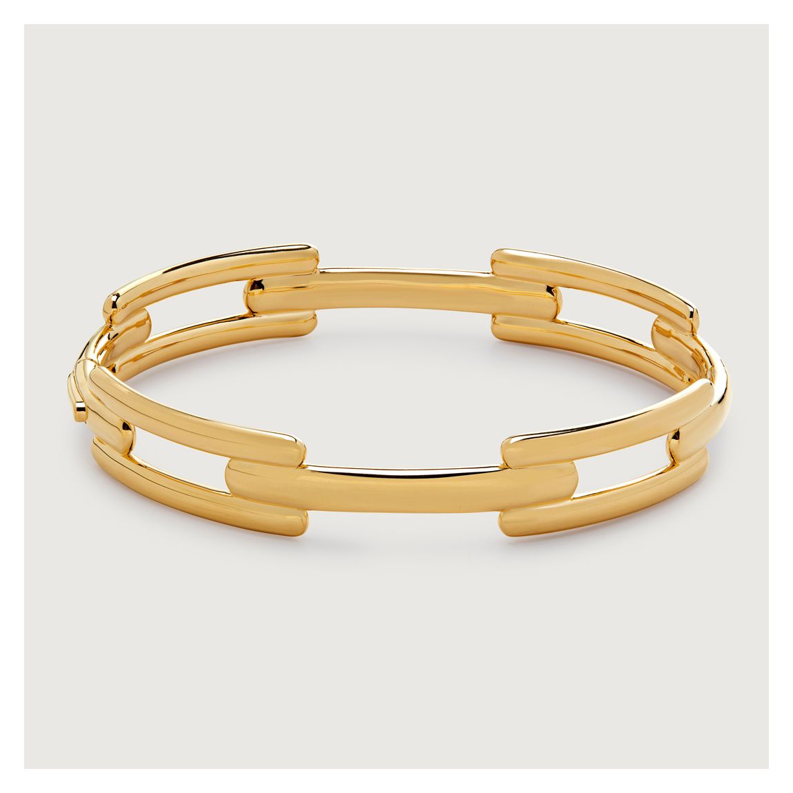 Gold Plated Signature Link Bangle main product photo