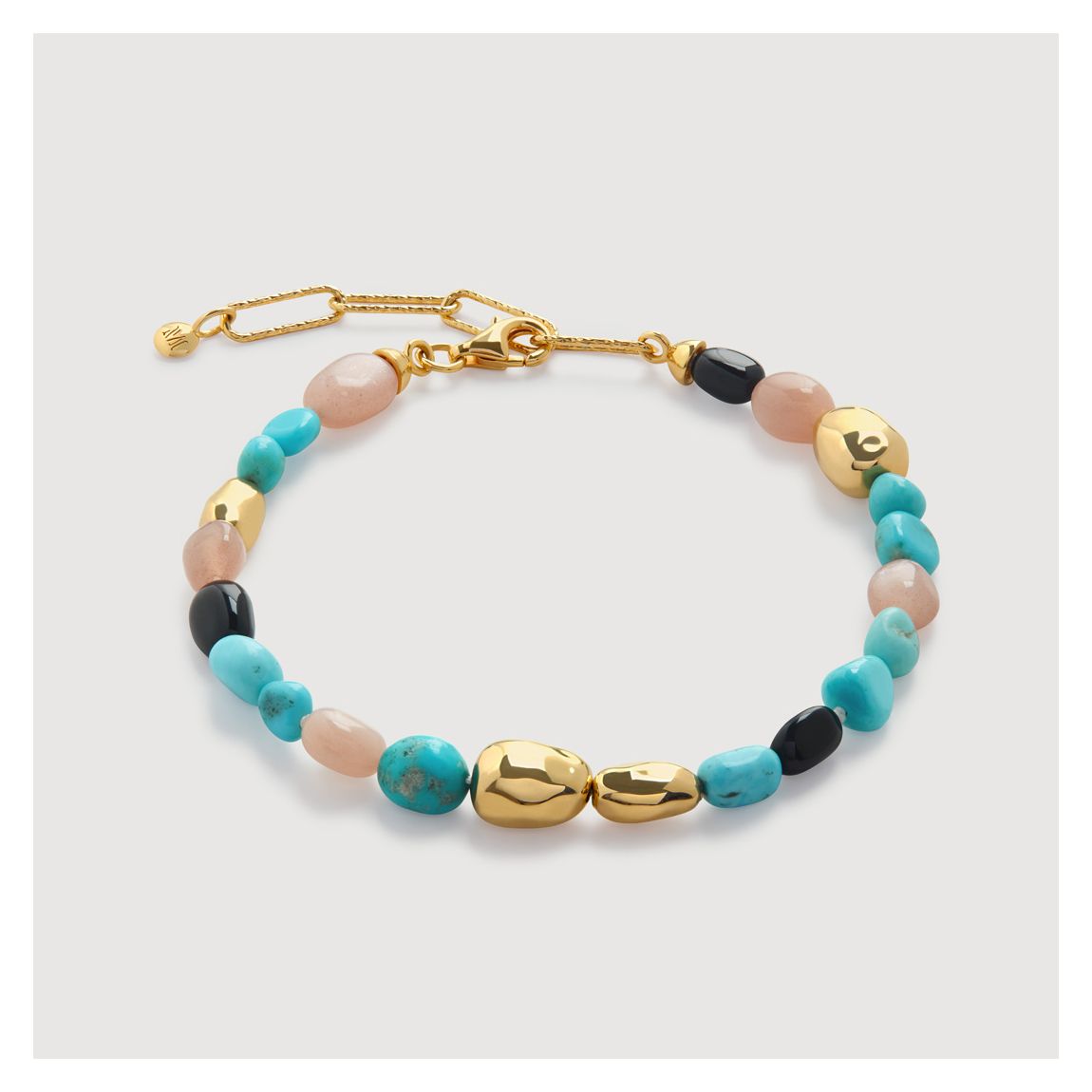 Gold Rio Multi Gemstone Beaded Bracelet main product photo
