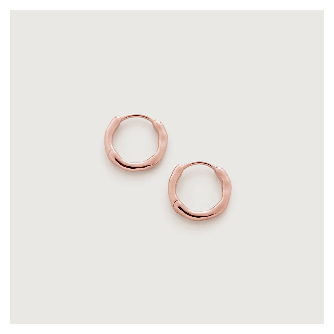 Rose Gold Siren Muse Huggie Earrings main product photo