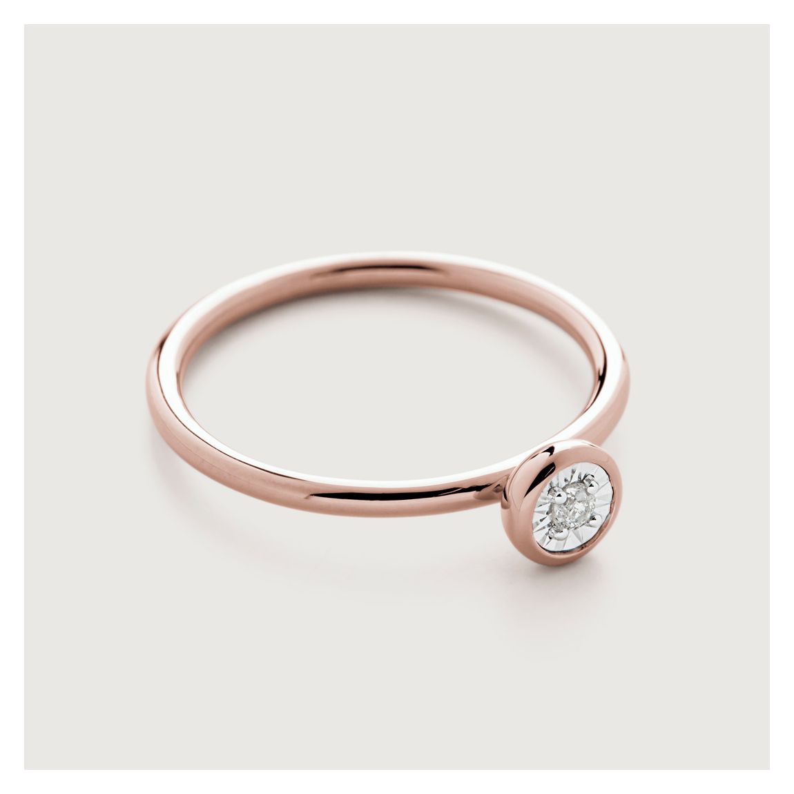Gold Diamond Essential Ring main product photo