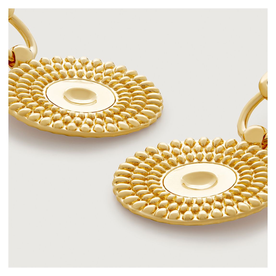 Gold Juno Disc Earrings main product photo