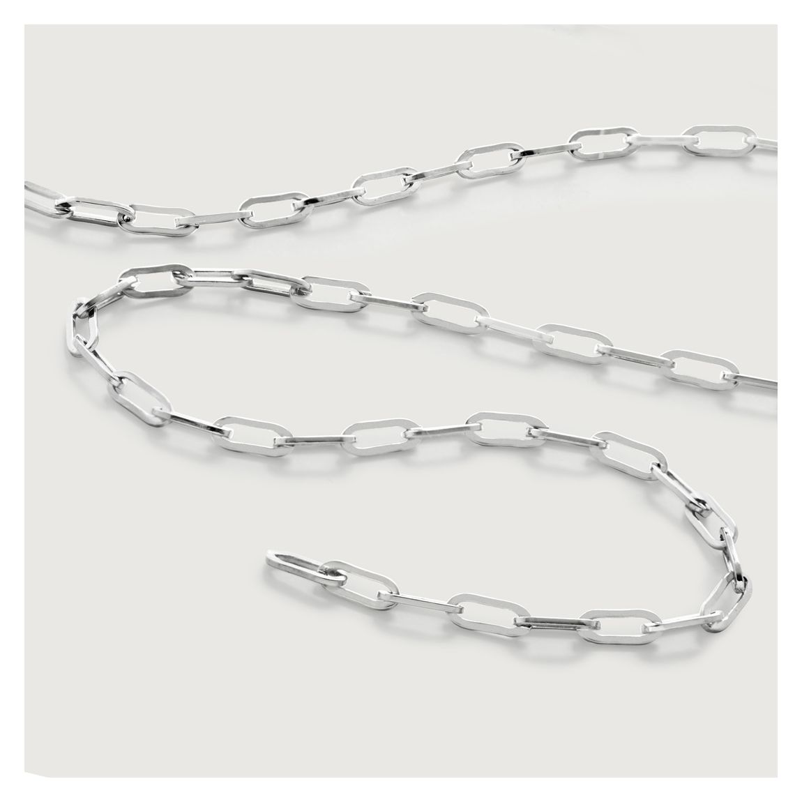 Silver Mini Paperclip Chain Necklace main product photo