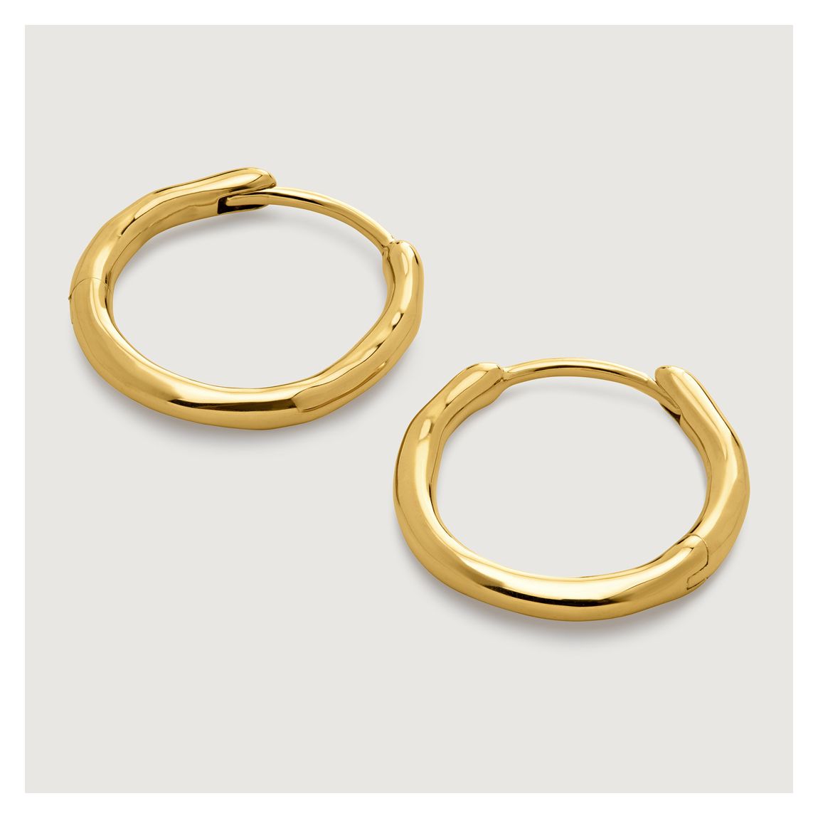 Gold Plated Siren Muse Small Hoop Earrings main product photo