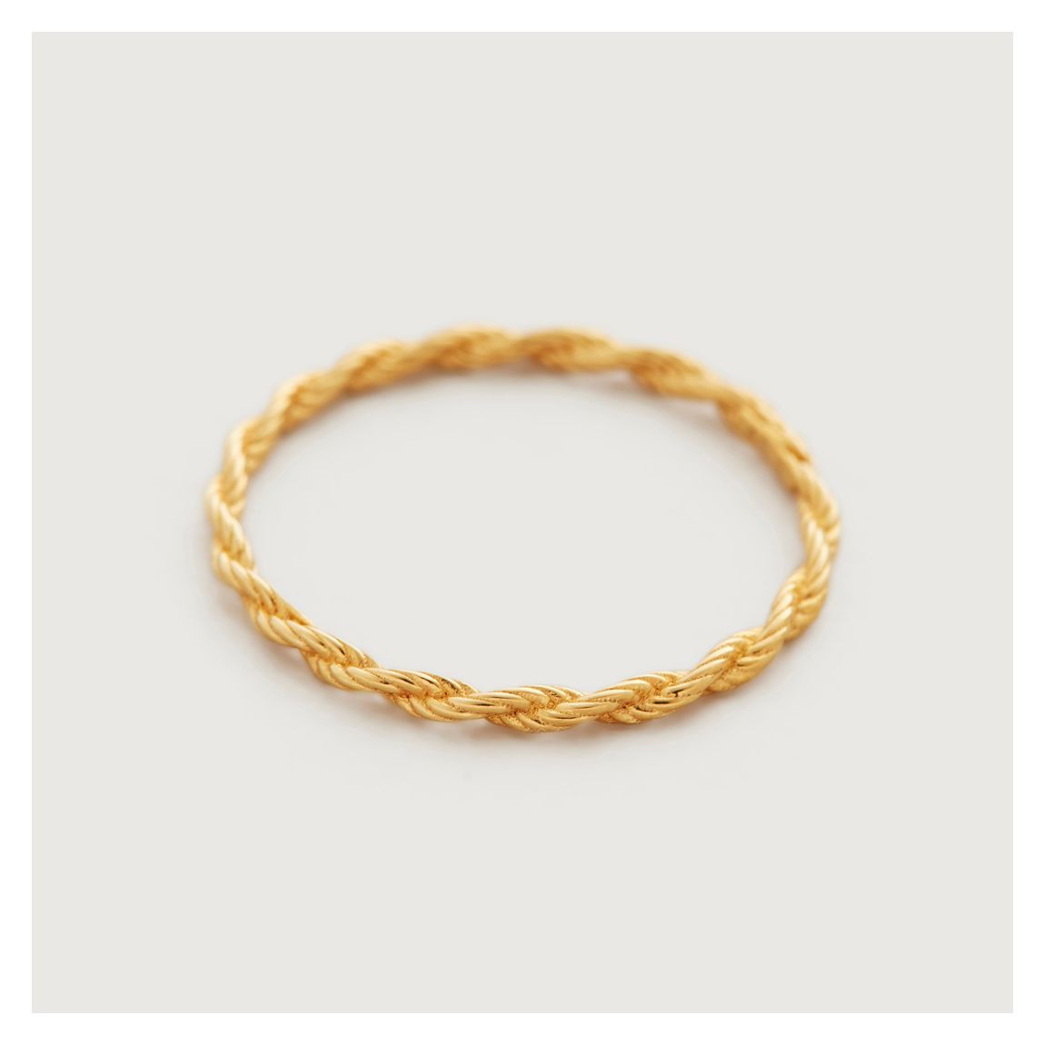 Gold Plated Corda Skinny Ring main product photo