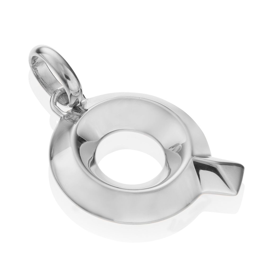 Silver Alphabet Q Pendant Charm main product photo