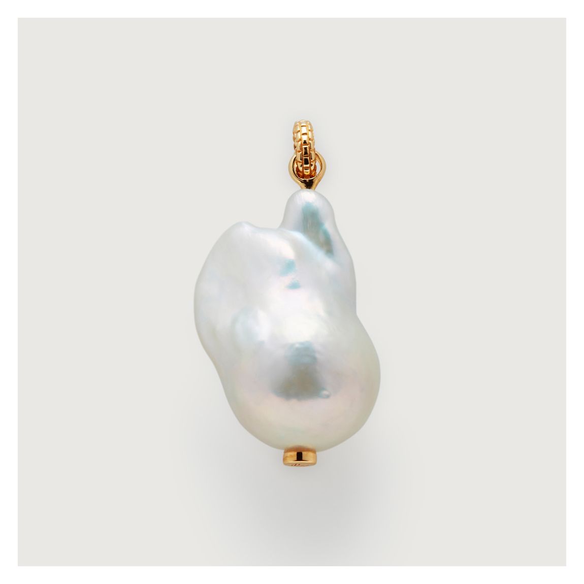 Gold Large Baroque Pearl Pendant Charm main product photo
