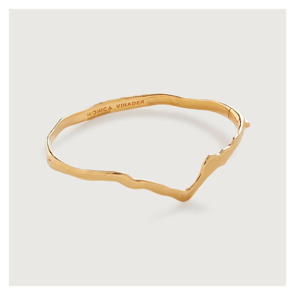 Gold Amy Powney Wishbone Bangle main product photo