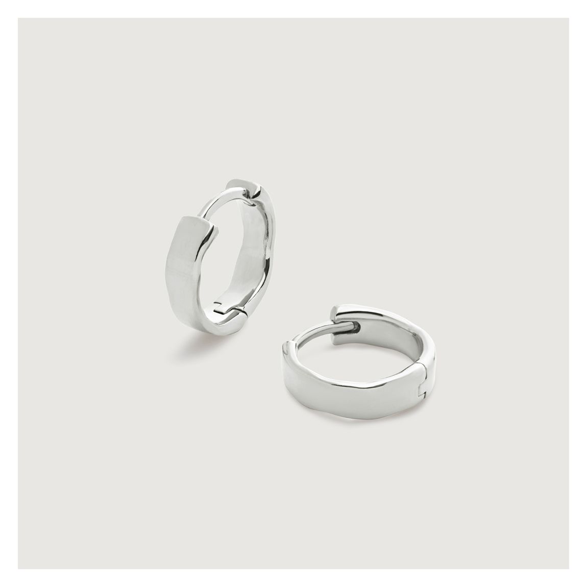 Silver Siren Muse Wave Huggie Earrings main product photo
