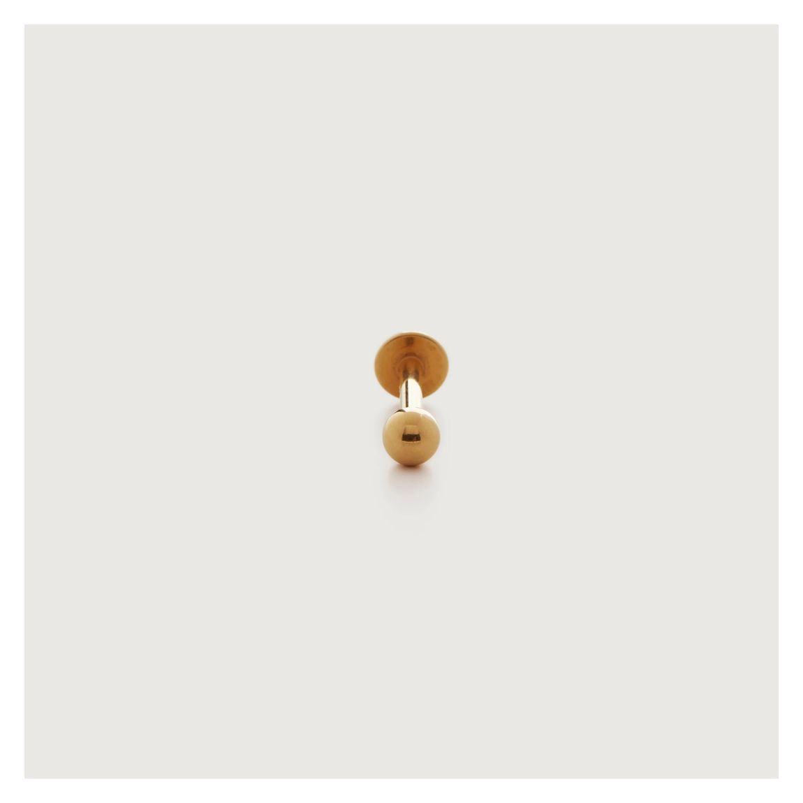 Gold Plated Ball Single Labret Earring main product photo