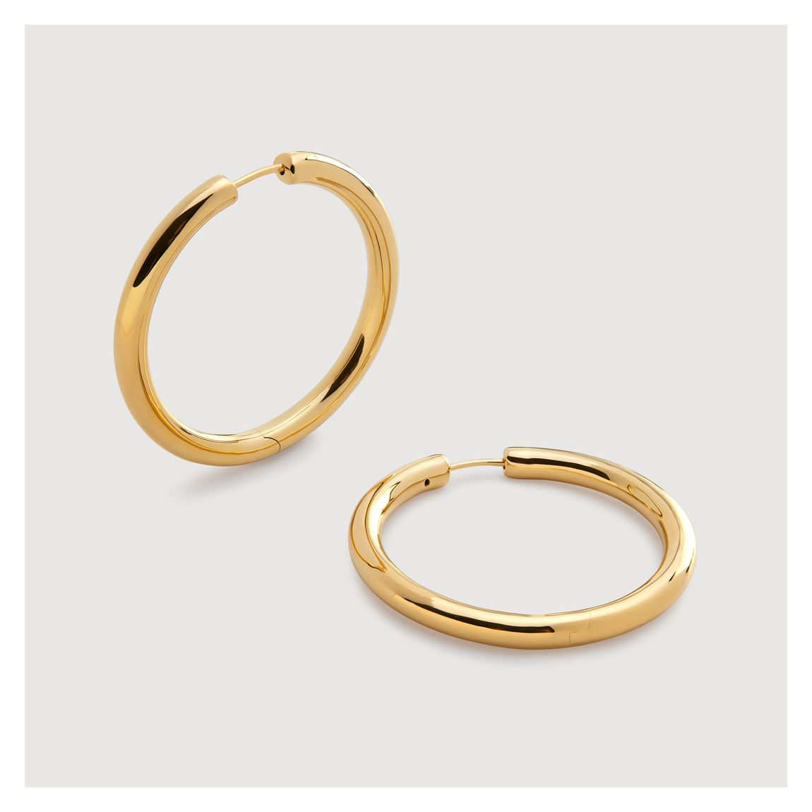 Gold Essential Click Large Hoop Earrings main product photo