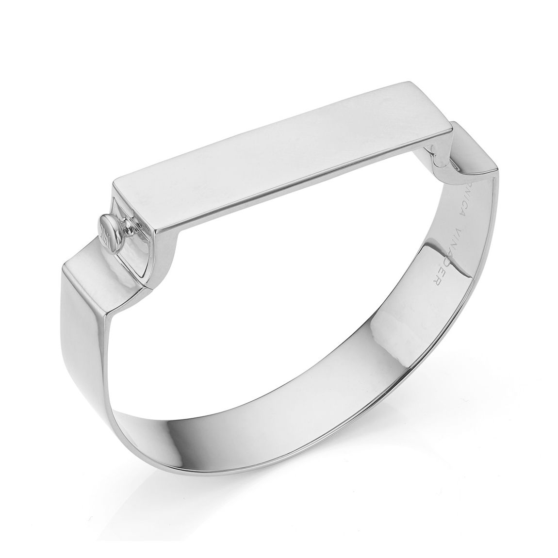 Silver Signature Very Wide Bangle main product photo
