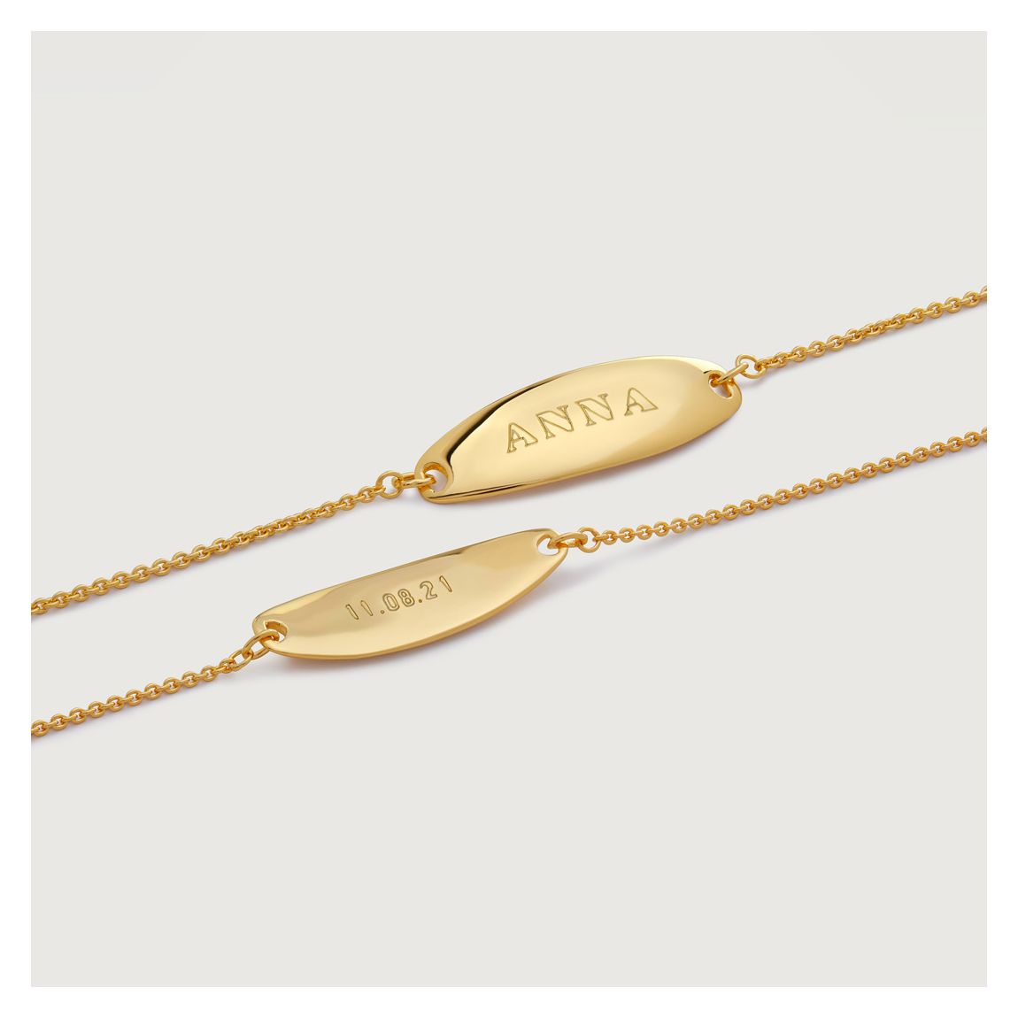 Gold Nura Tiny Fine Chain Bracelet main product photo