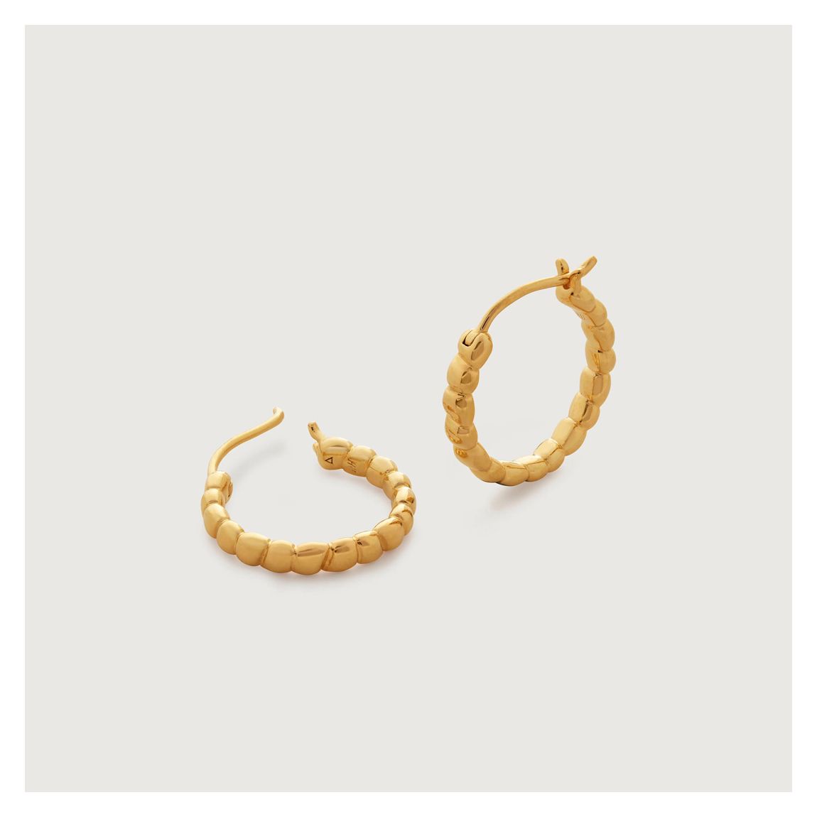 Gold Nura Teardrop Small Hoop Earrings main product photo
