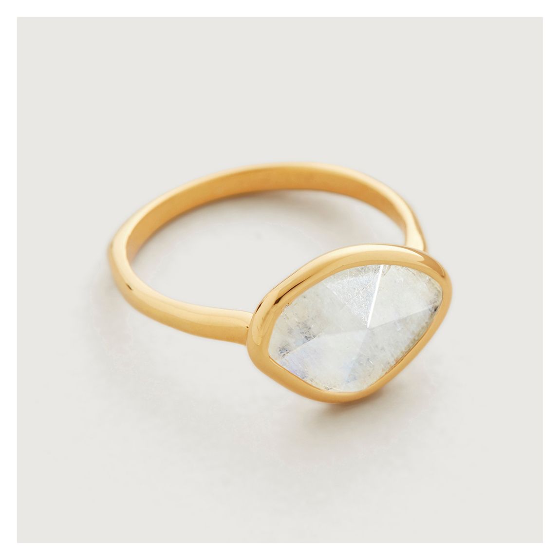 Moonstone Petal Ring main product photo