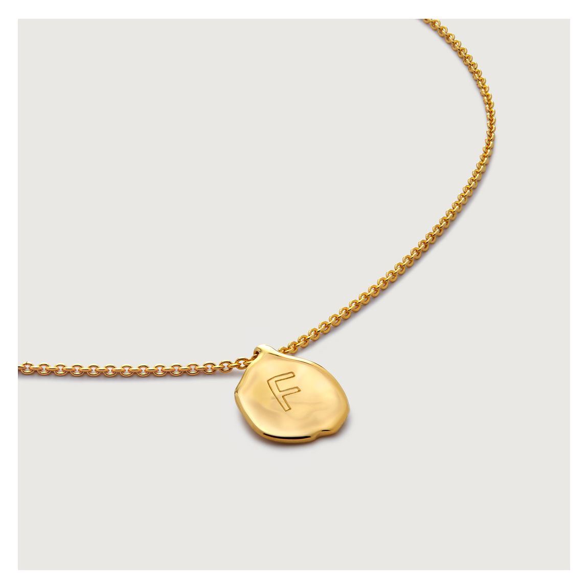 Gold Siren Petal Chain Necklace main product photo