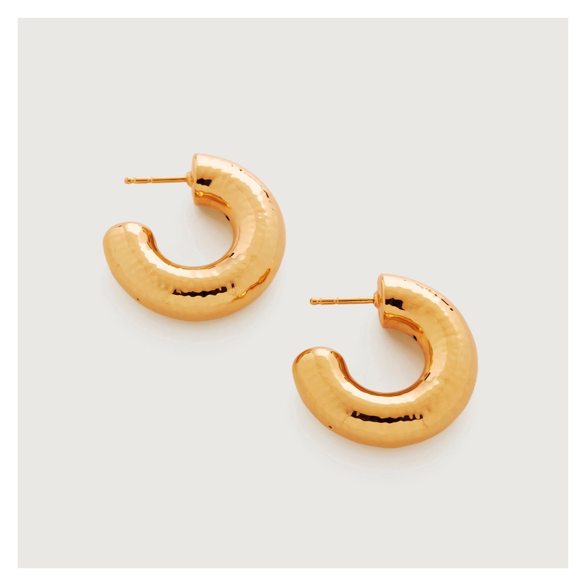 Gold Vermeil Siren Muse Chunky Medium Hoop Earrings main product photo
