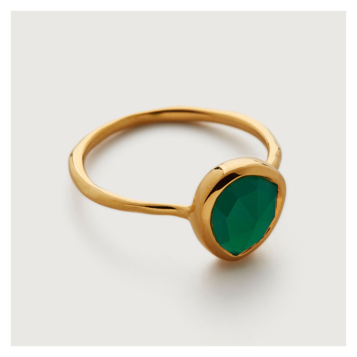 Green Onyx Siren Stacking Ring main product photo