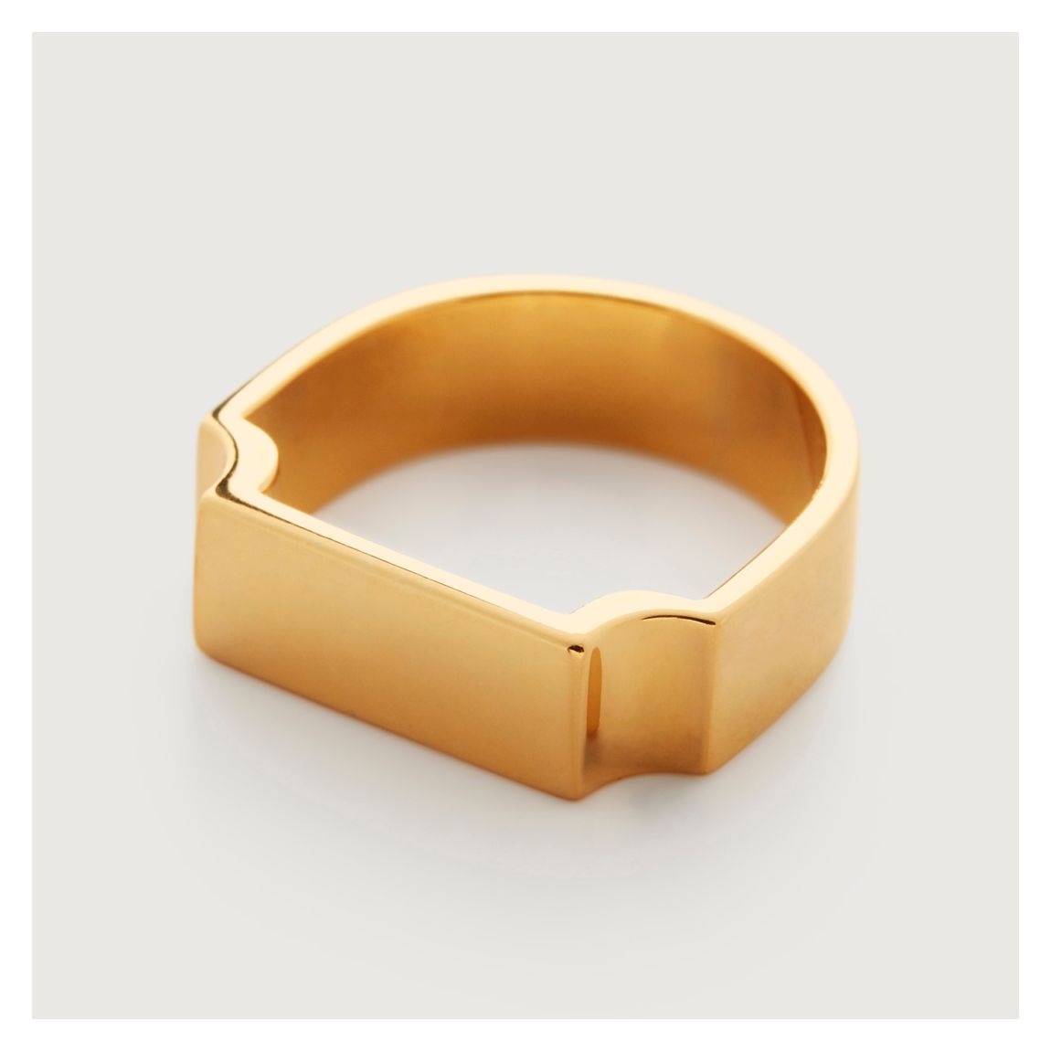 Gold Plated Signature Wide Ring main product photo