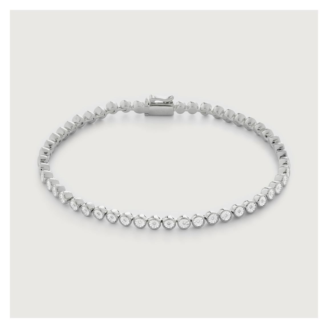 Silver Diamond Essential Tennis Bracelet main product photo