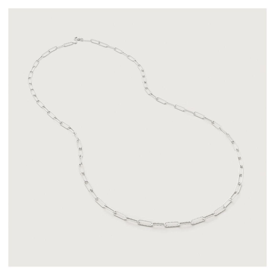 Silver Alta Textured Chain Necklace main product photo