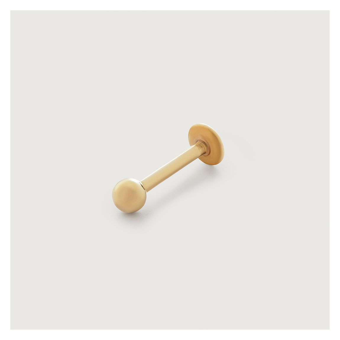 Gold Ball Single Labret Earring 8mm main product photo