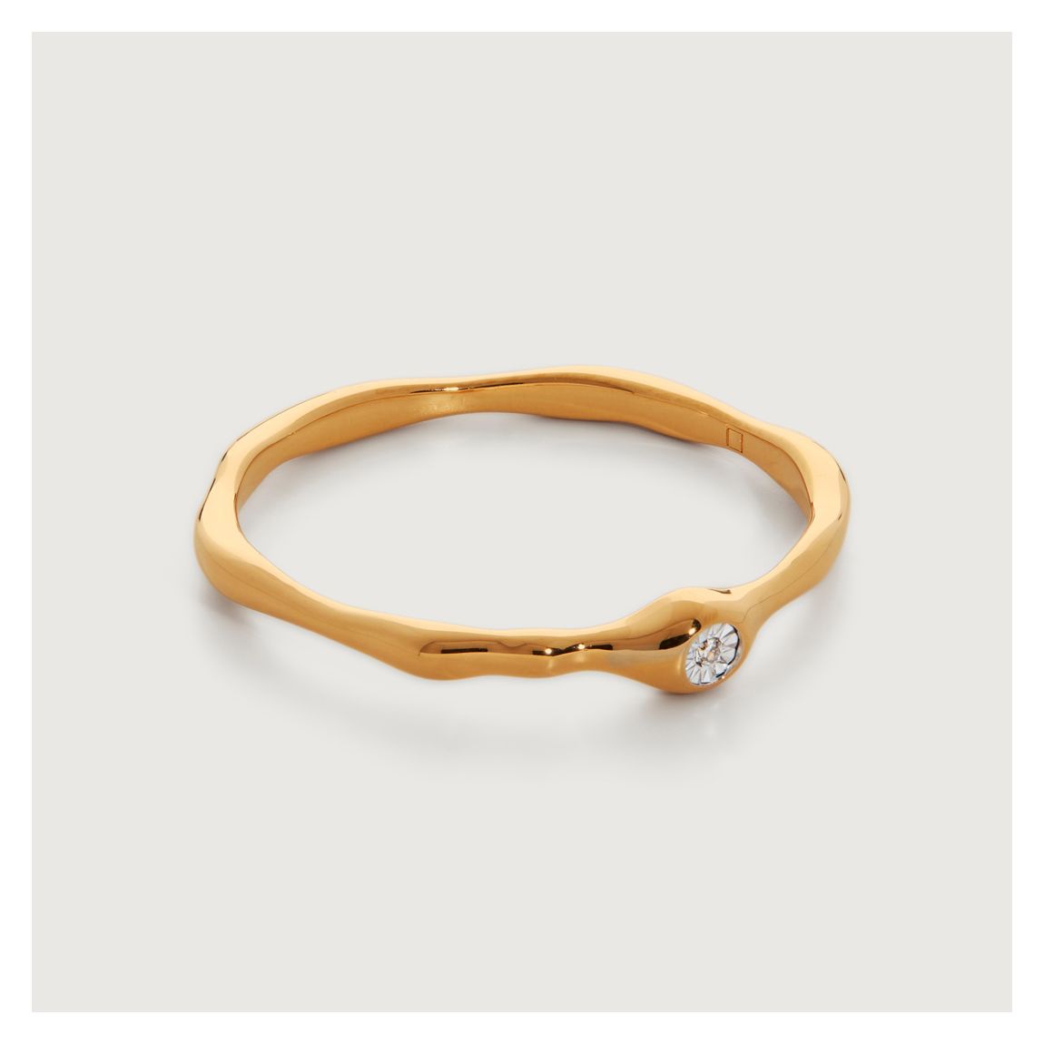 Gold Siren Mini Diamond Stacking Ring main product photo