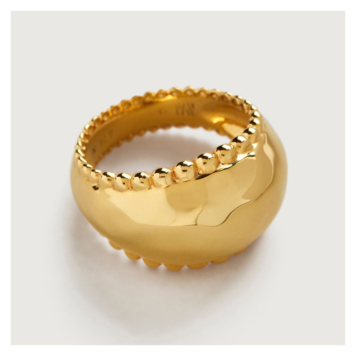 Gold Plated Deia Beaded Ring main product photo