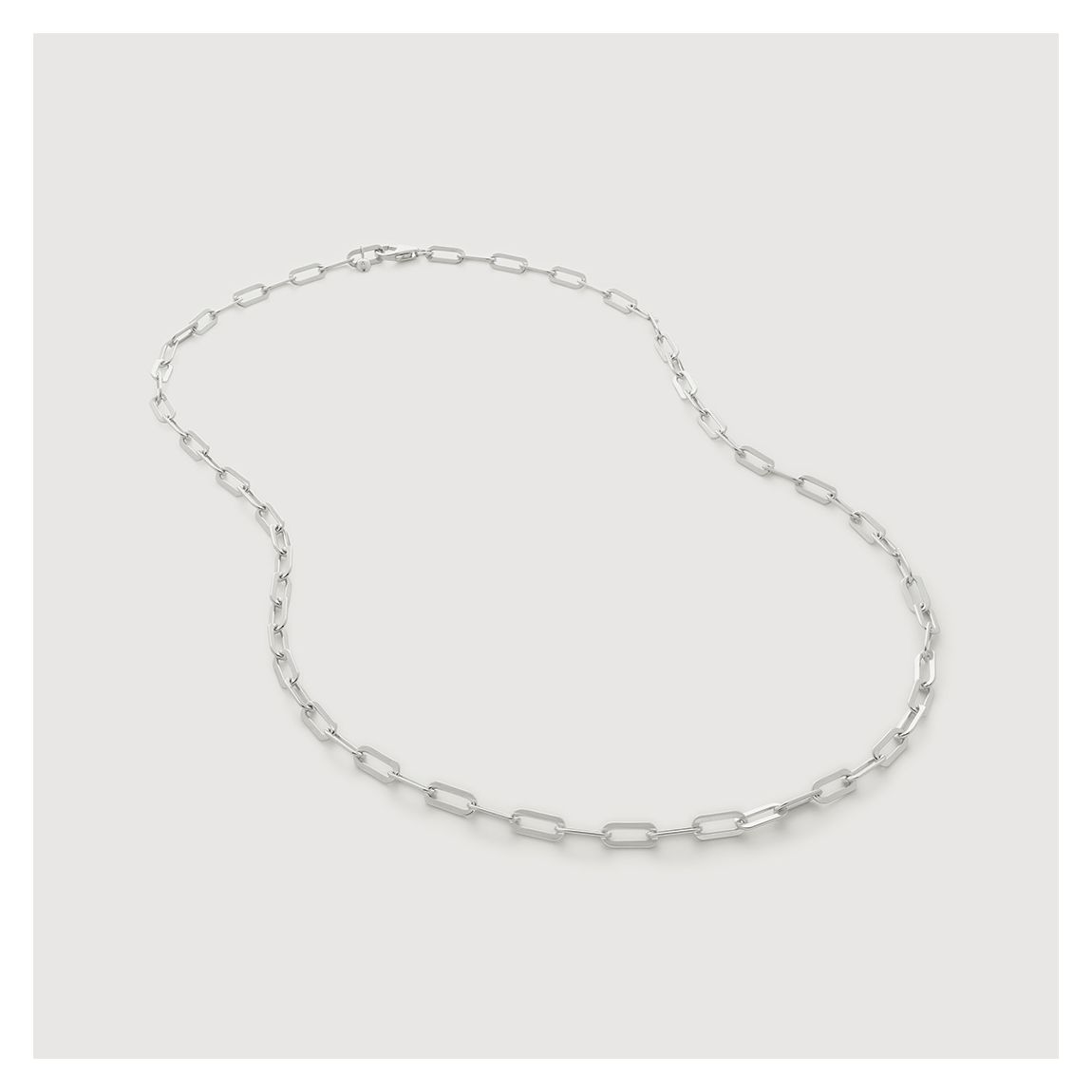 Silver Paperclip Chain Necklace main product photo