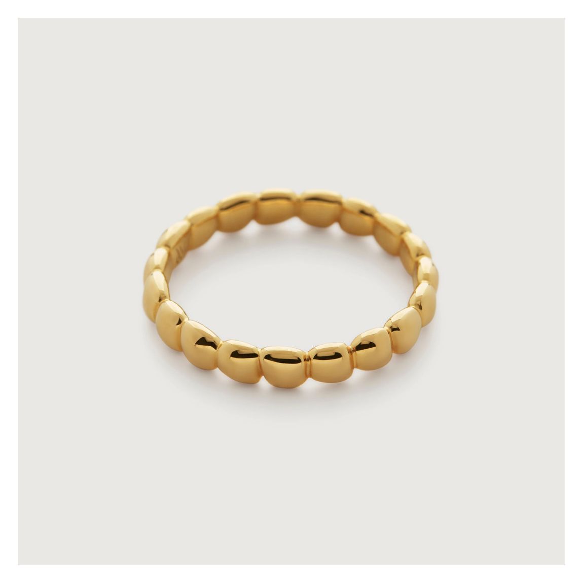 Gold Plated Nura Teardrop Eternity Ring main product photo