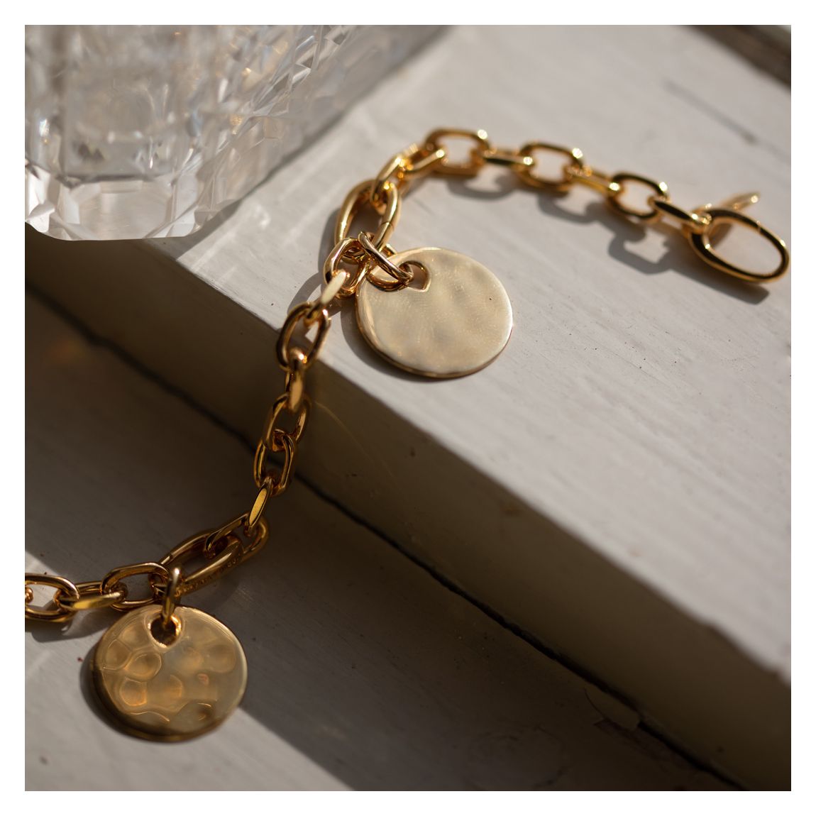 Gold Capture Mini Link Charm Bracelet main product photo