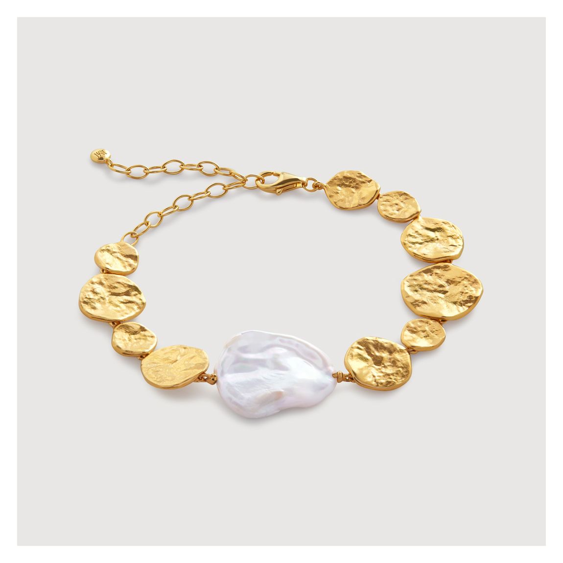 Pearl Capri Keshi Pearl Disc Bracelet main product photo