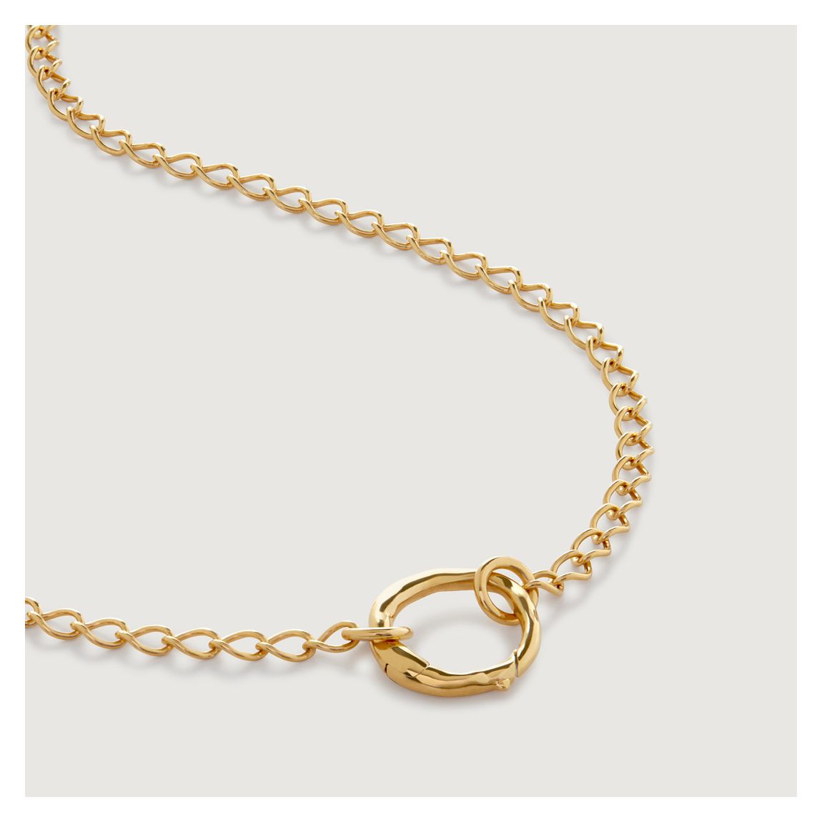 Gold Plated Capture Chain Necklace main product photo