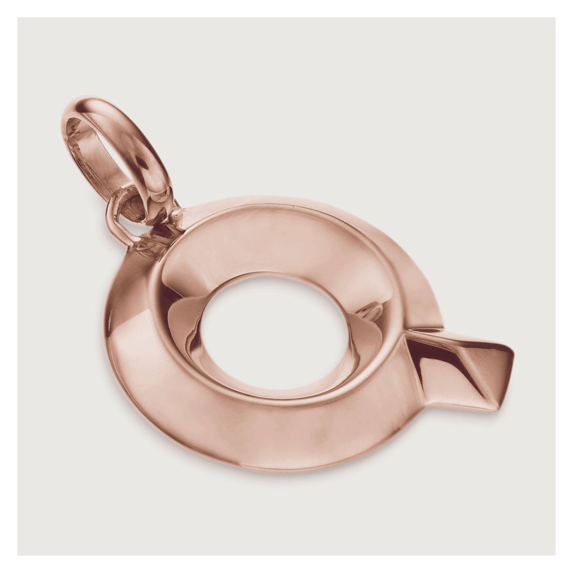 Rose Gold Alphabet Q Pendant Charm main product photo