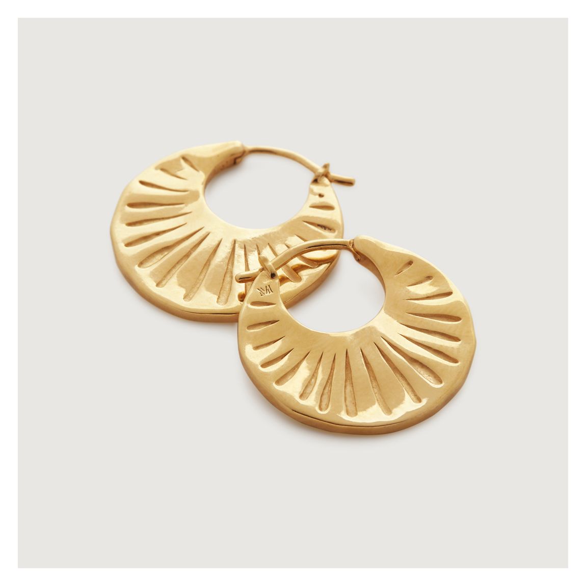 Gold Plated Talisman Hoop Earrings main product photo