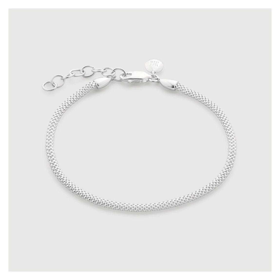 Sterling Silver Heirloom Woven Fine Chain Bracelet main product photo