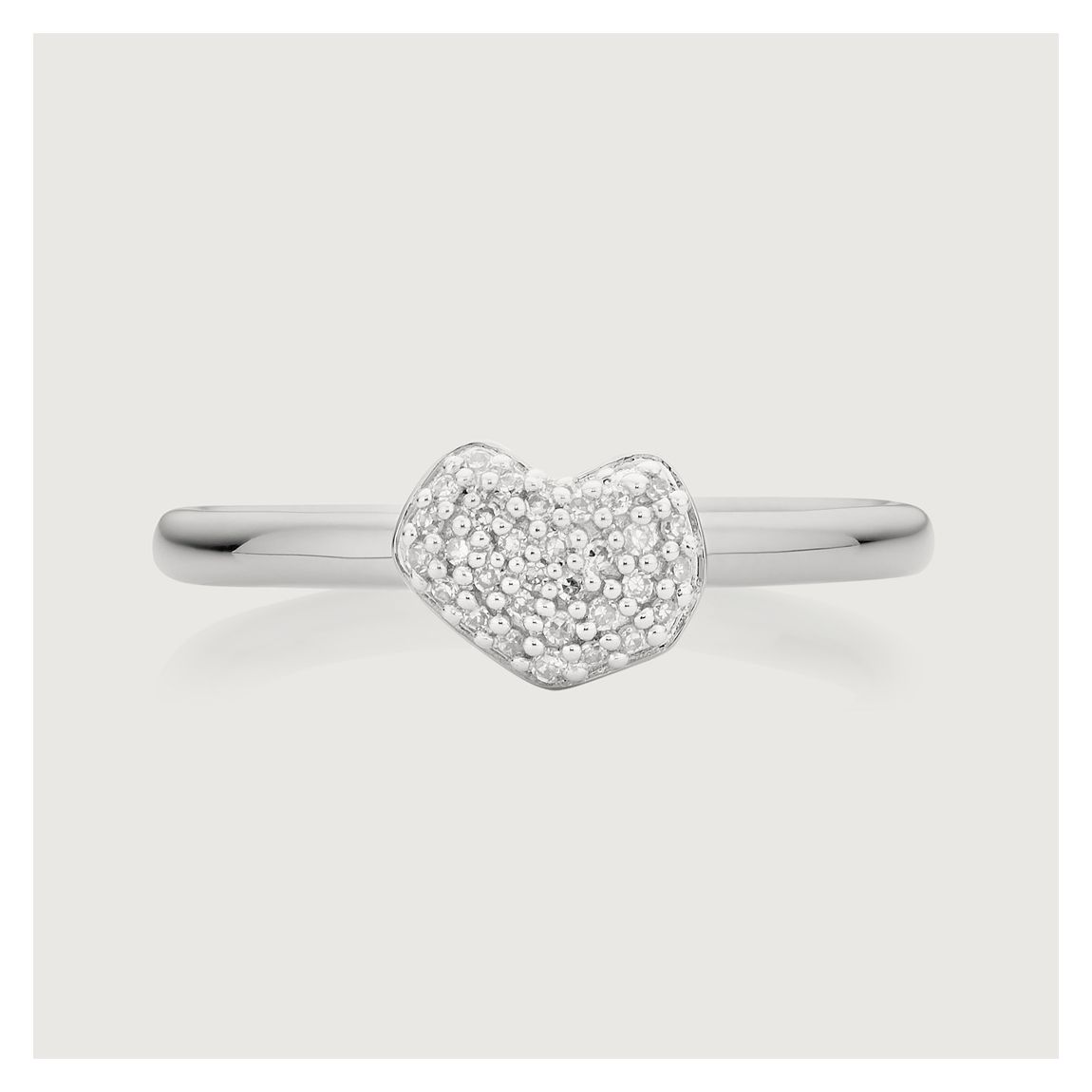 Silver Nura Mini Heart Ring main product photo