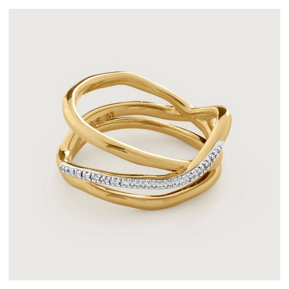 Diamond Riva Diamond Pre-Stacked Ring main product photo