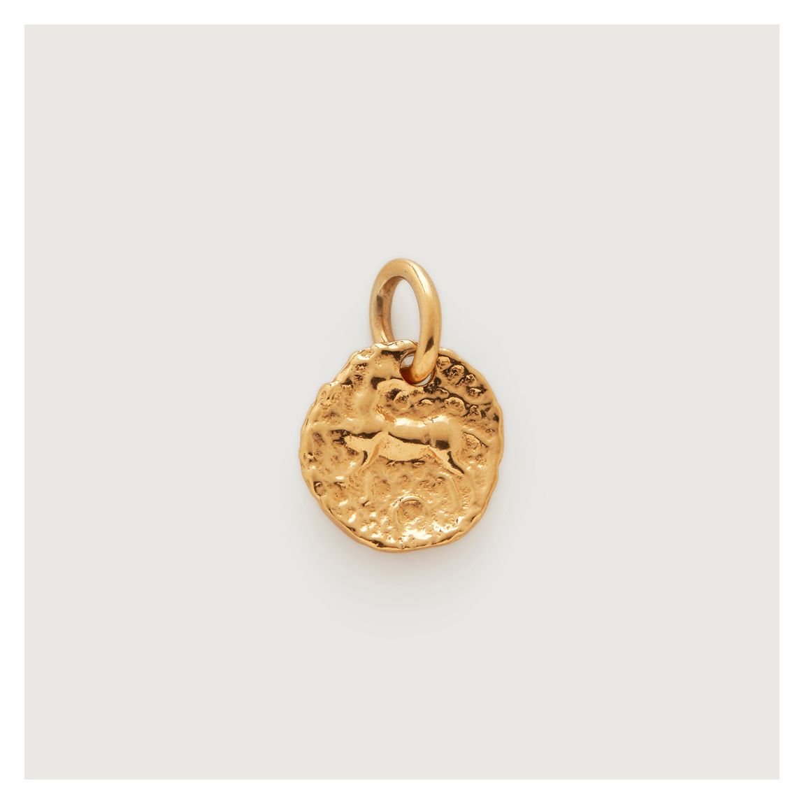 Gold Plated Siren Small Coin Pendant Charm main product photo