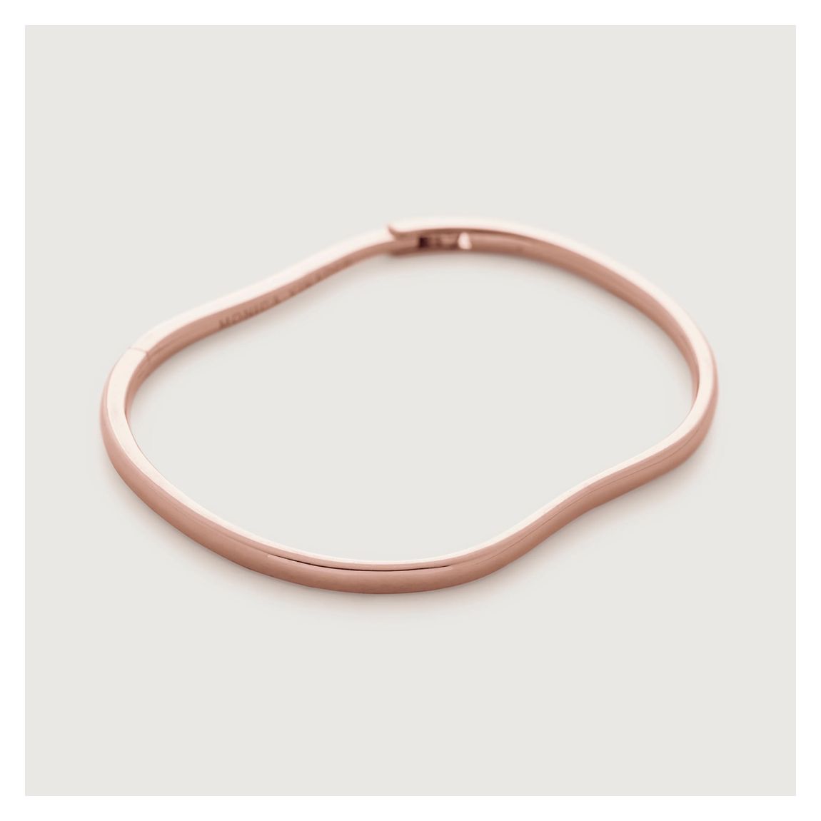 Rose Gold Vermeil Alta Capture Charm Bangle main product photo
