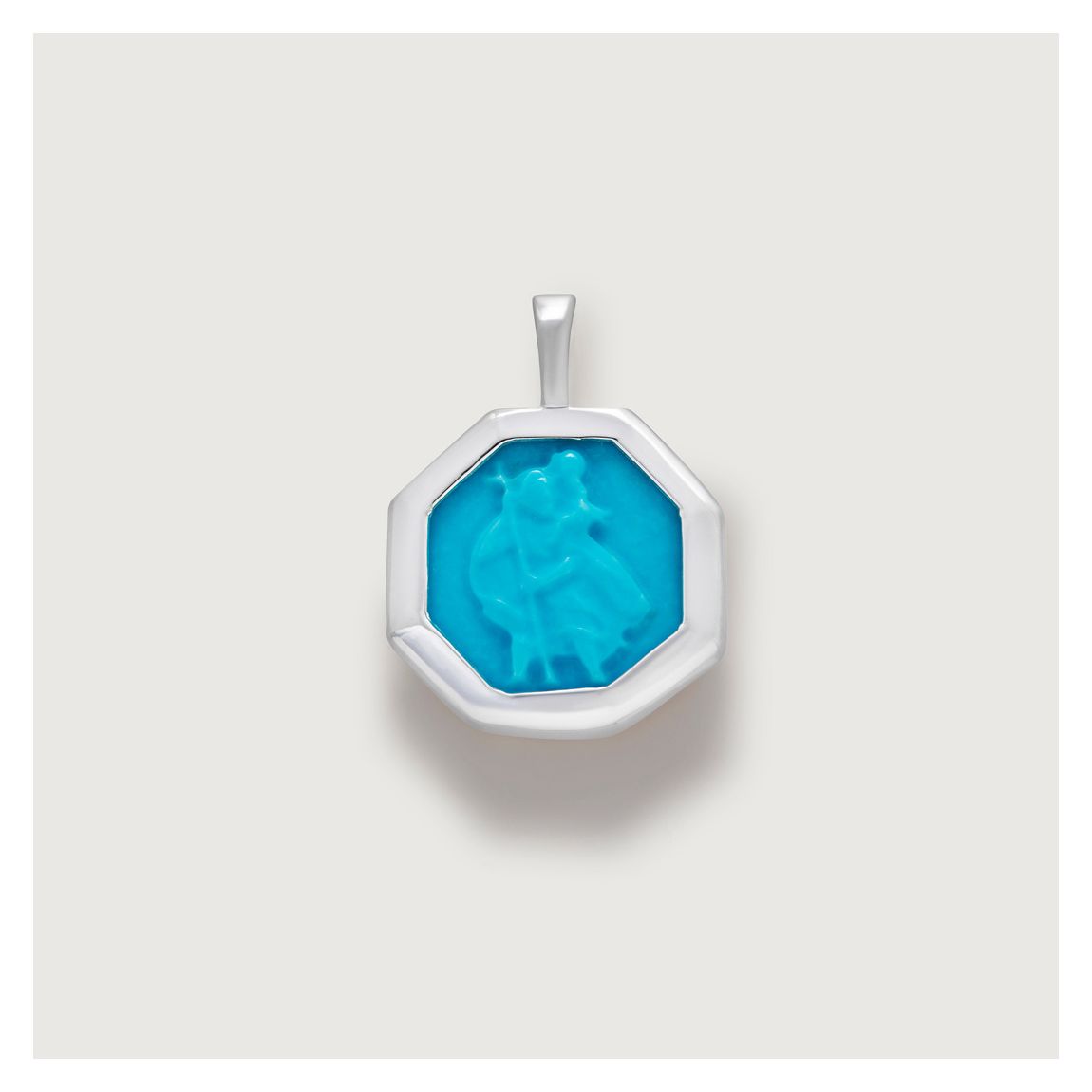 Turquoise St Christopher Pendant Charm main product photo