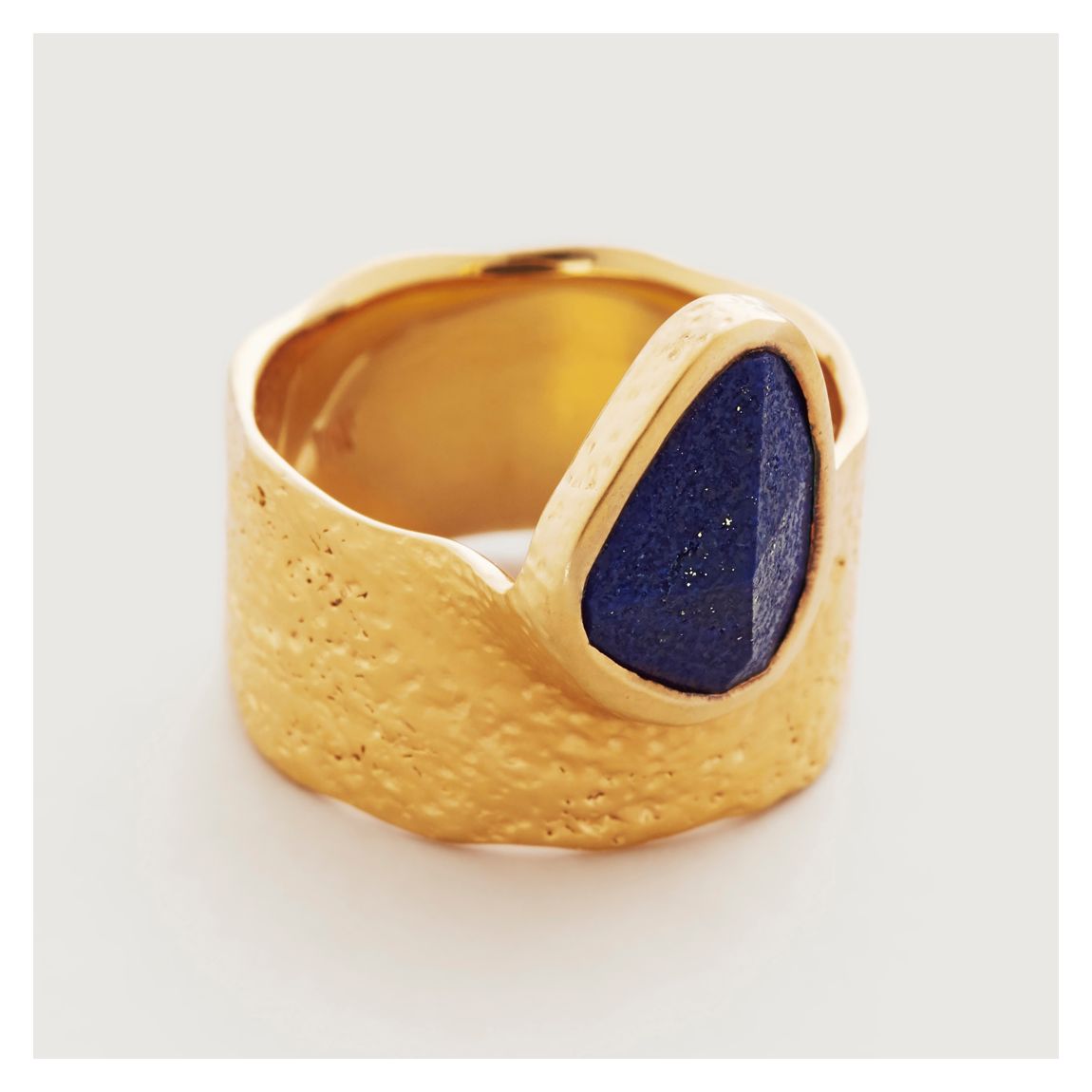 Gold Lapis Lazuli Deia Odyssey Ring main product photo