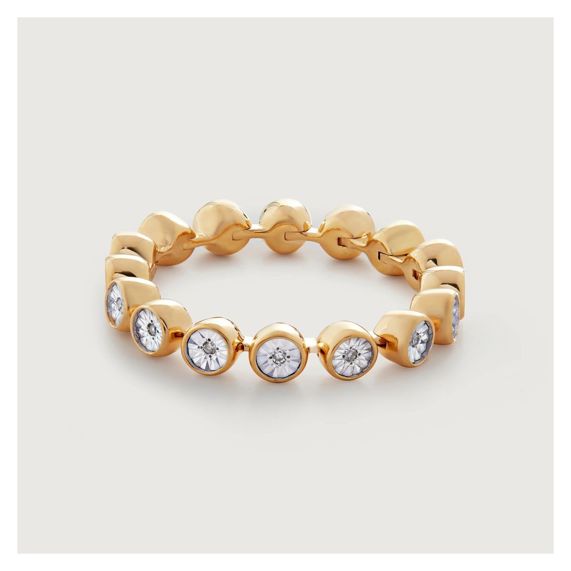 Diamond Gold Plated Diamond Essential Tennis Ring main product photo