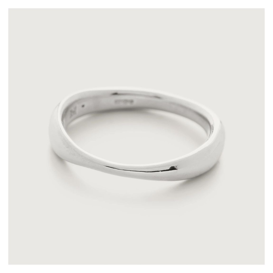 Silver Nura Reef Stacking Ring main product photo