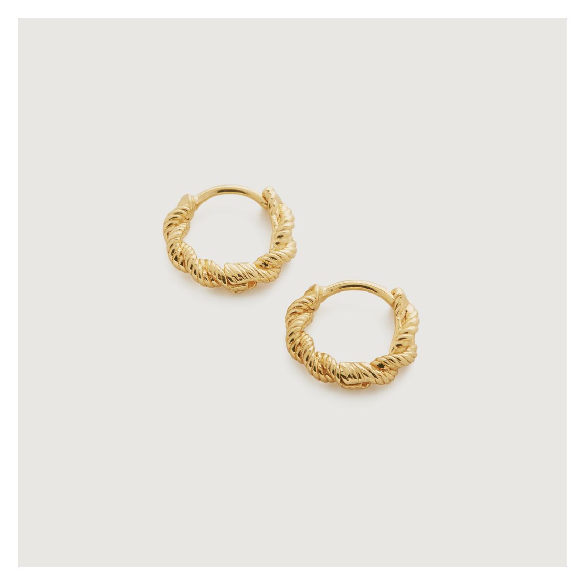 Gold Corda Mini Huggie Earrings main product photo
