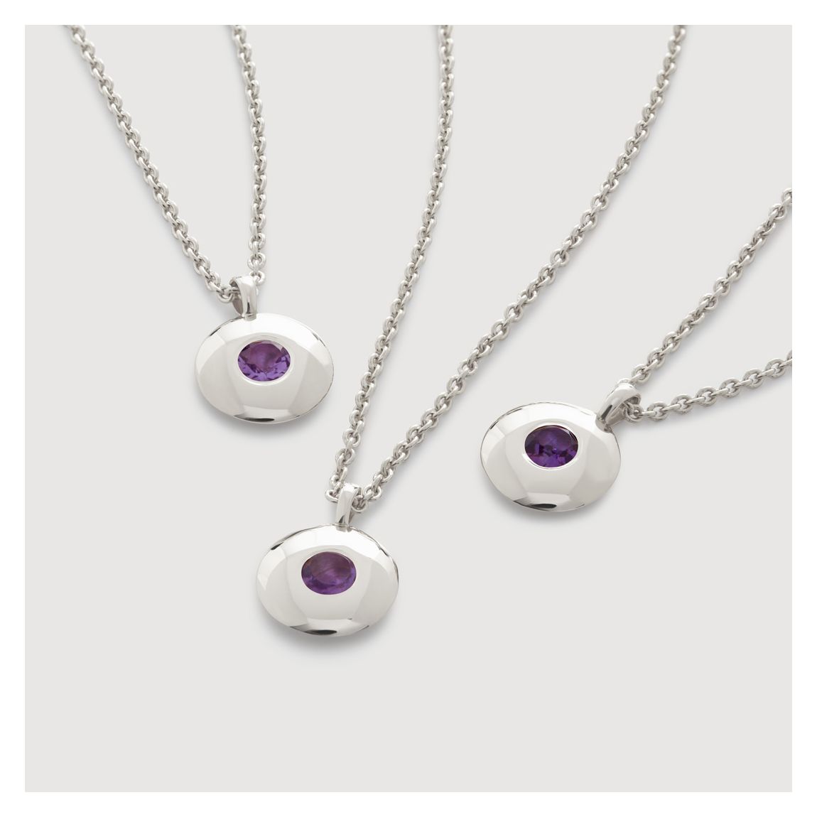 Amethyst February Birthstone Necklace main product photo