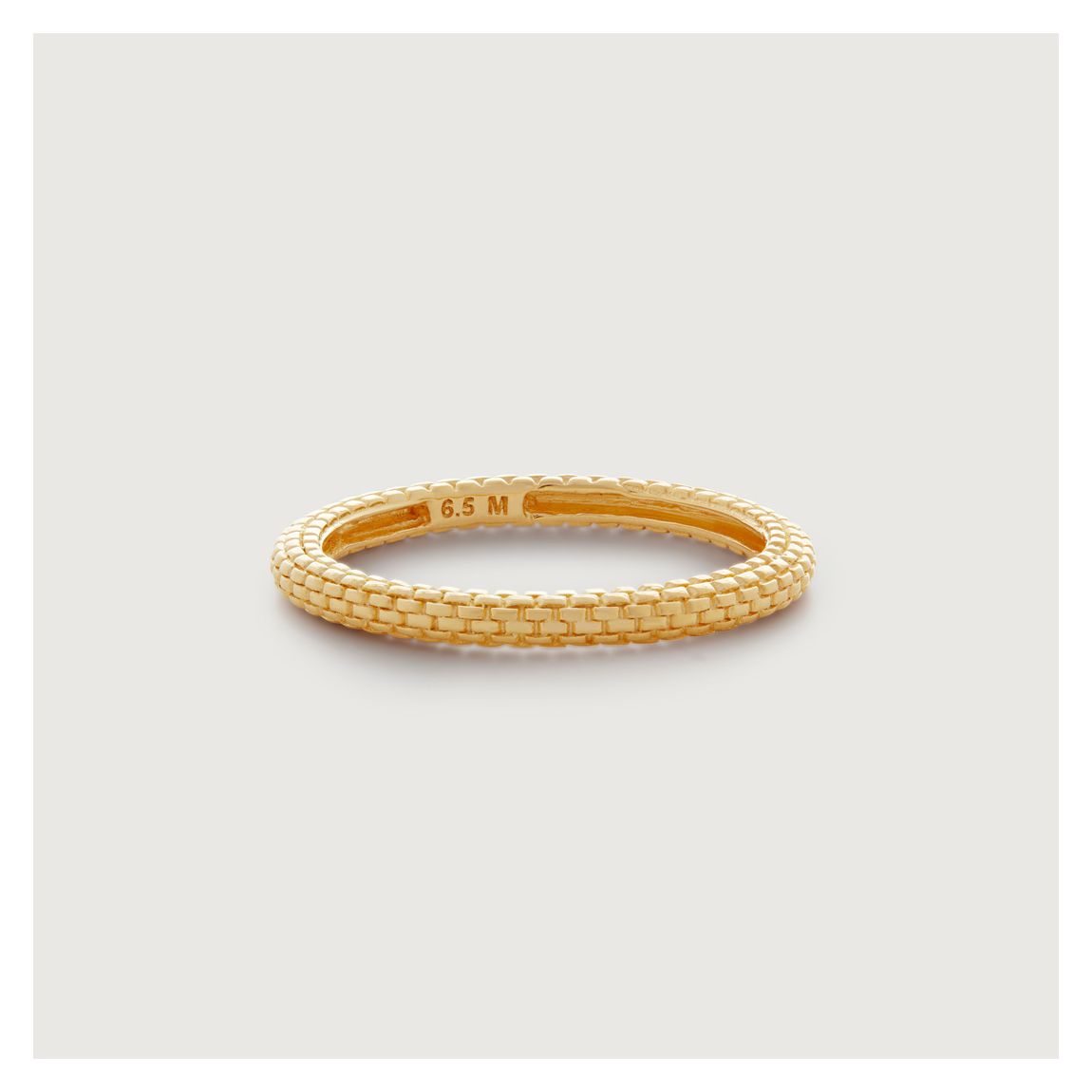 Heirloom Gold Plated Stacking Ring main product photo