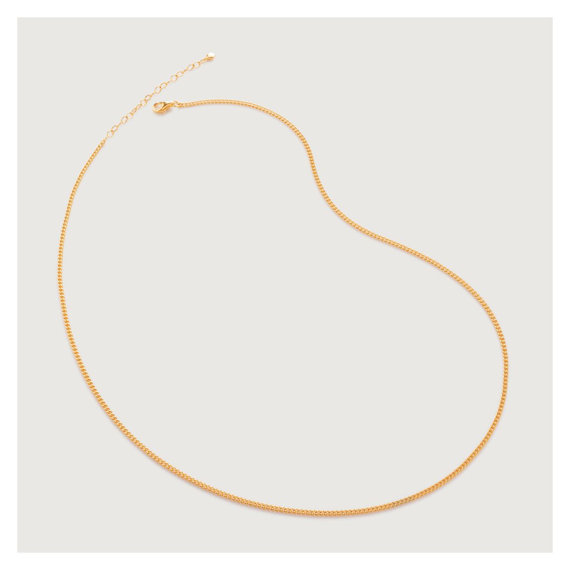 Gold Plated Curb Chain Necklace main product photo