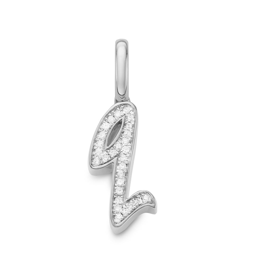 Silver Diamond Alphabet Q Diamond Pendant Charm main product photo