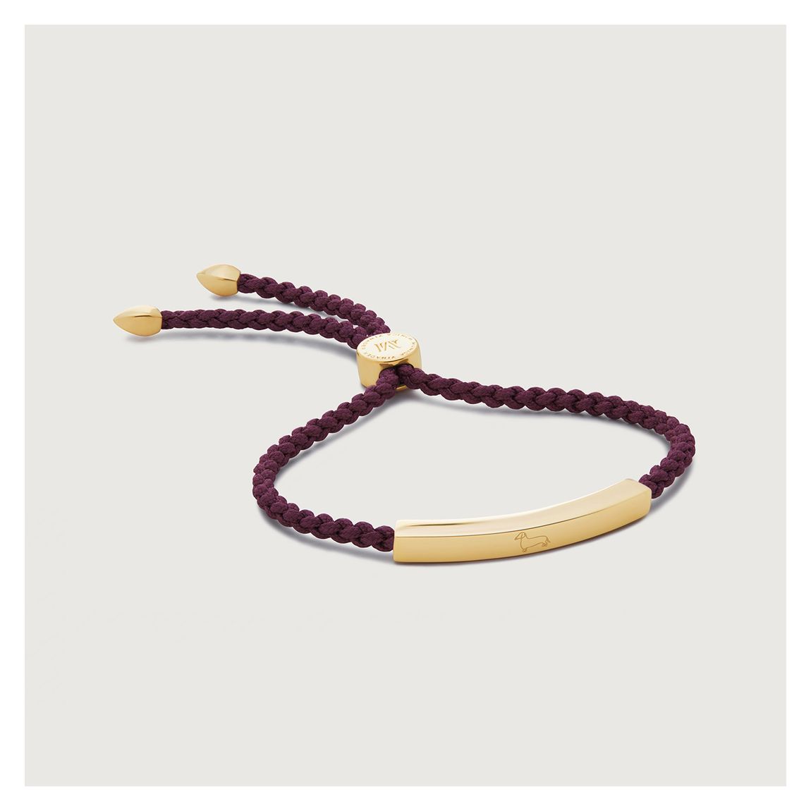 Rust Metallica Gold Plated Linear Friendship Bracelet main product photo